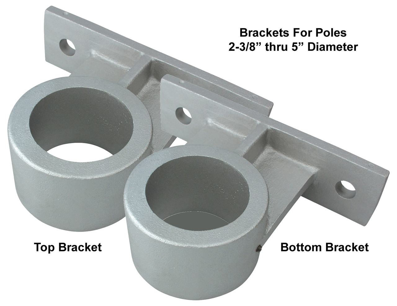 Vertical Wall Mount Flagpole Brackets