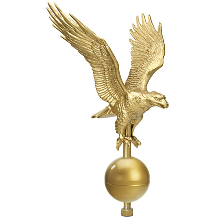 27" Flying Eagle on 3" Ball Ornament EAG-0560-GDT