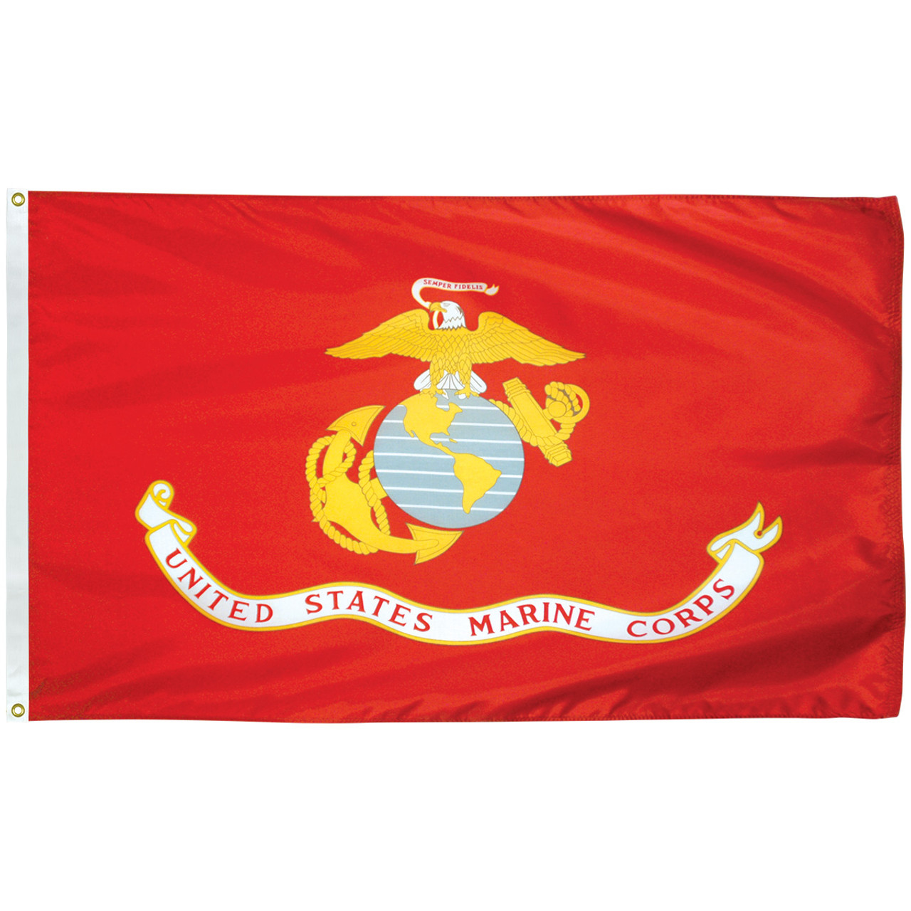 3' x 5' Poly-Max Outdoor Marine Corps Flag 070408