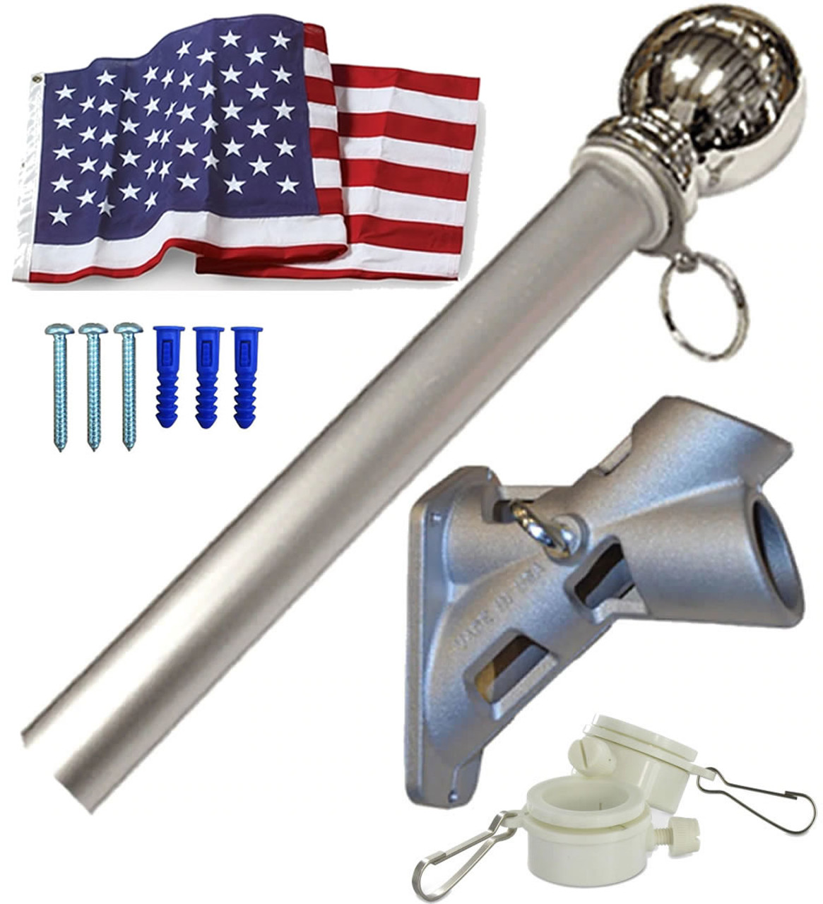 House mounted deals flagpole kits