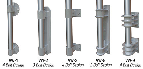 Concord American vertical wall mount flagpole brackets