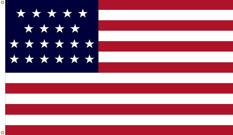 21 star american flag