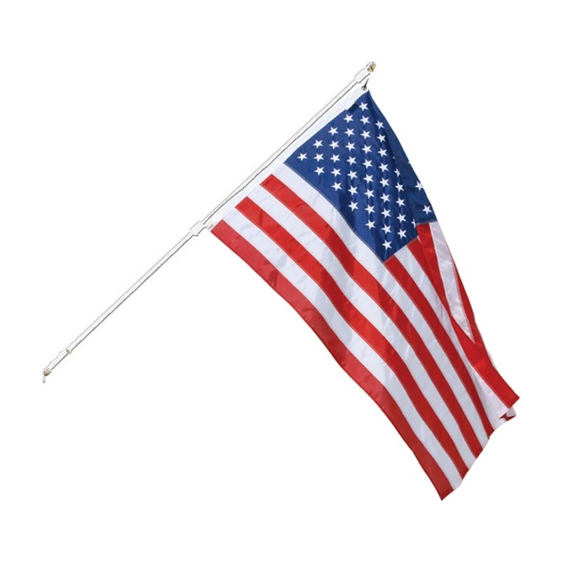 Regal flag set with 6 ft white fiberglass pole