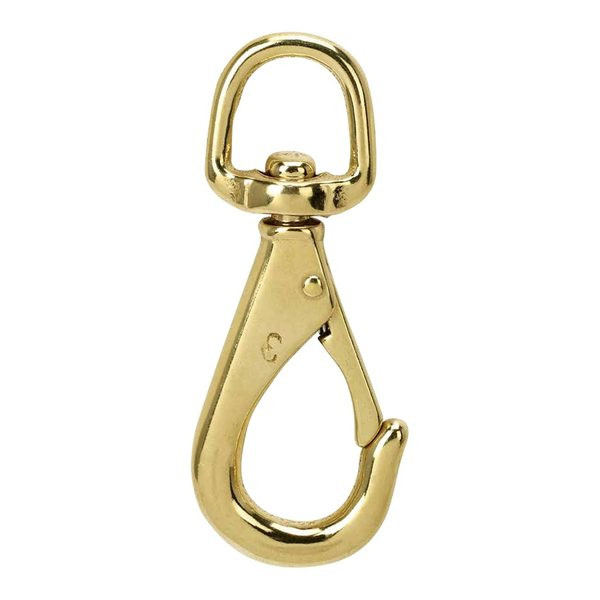 Heavy-duty cast brass flag snap