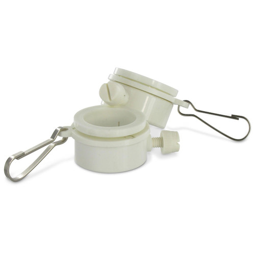 1-1/4" PVC Flag Mount Ring with Clip - 00000125