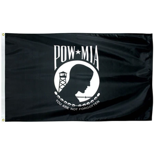 Single Faced Nylon POW-MIA Flags