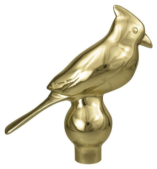 Gold Metal Cardinal Ornament