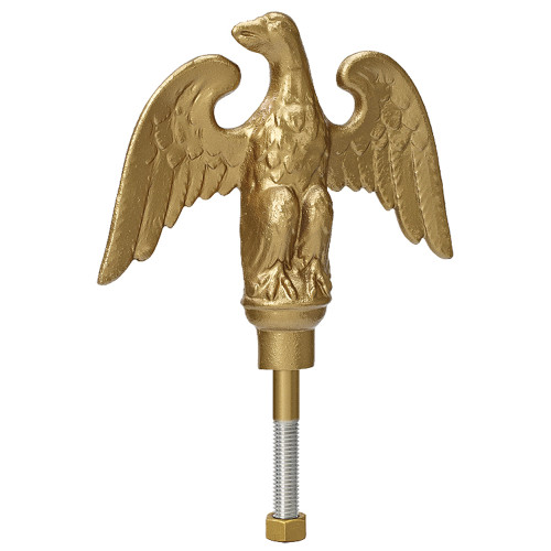 12" Gold Landed Eagle on Ball Ornament EAG-0300-GDT