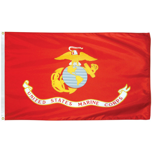 3' x 5' Poly-Max Outdoor Marine Corps Flag 070408