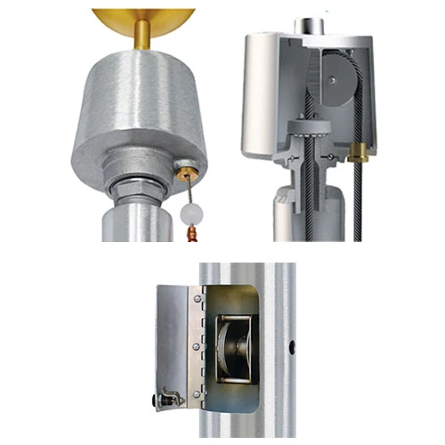 Concord American Titan Series internal winch flagpole IWW30C62