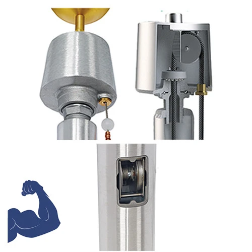 Concord American Xtreme Series XIRW high wind internal winch flagpole XIRW70H23