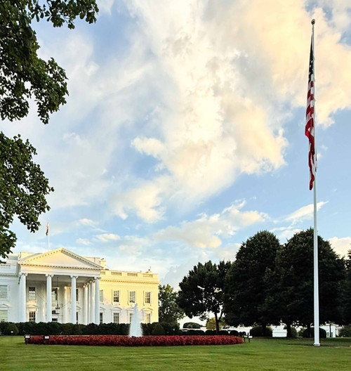 Concord American Presidential Collection white White House flagpole IRW50F13P-WHT