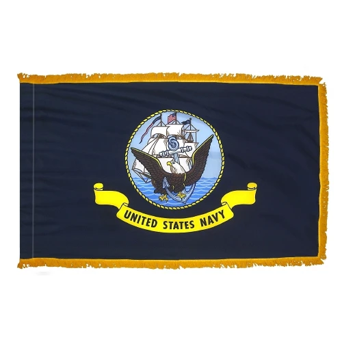 Navy indoor parade flag 3x5 nylon