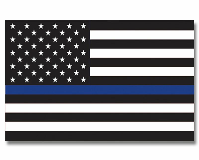 Thin Blue Line American flag