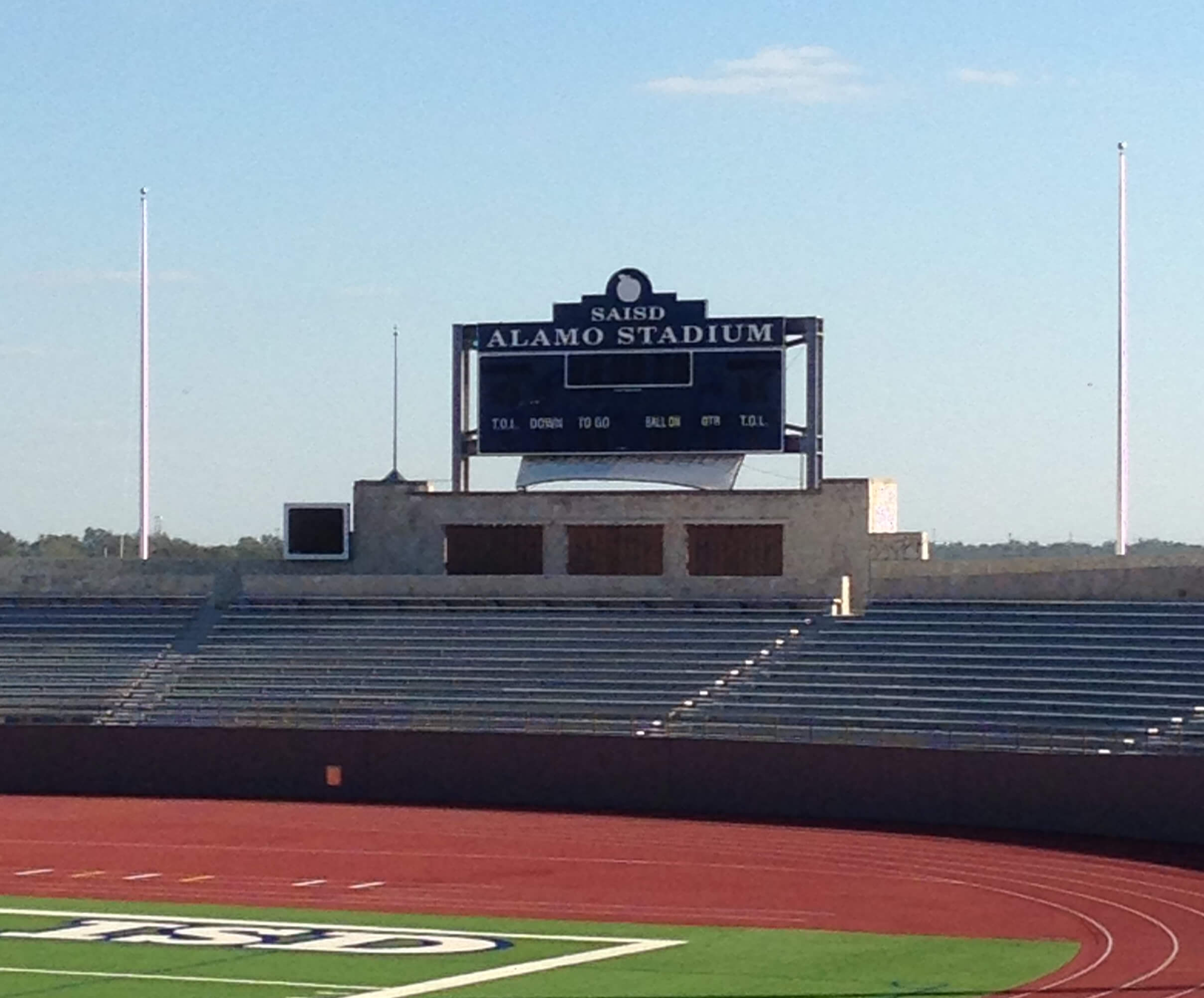 Alamo Stadium, San Antonio ISD flagpole project in San Antonio, TX