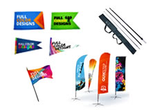 Custom feather flags, banners and displays