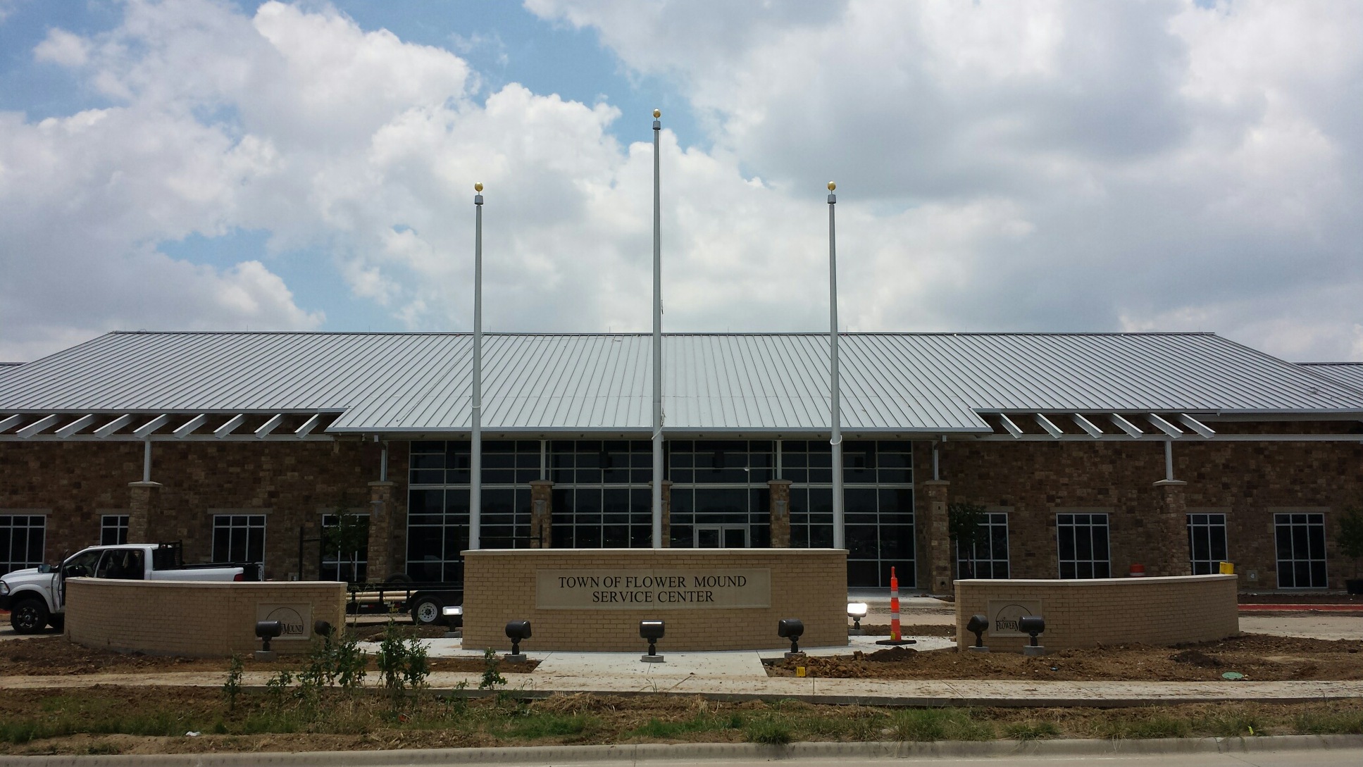 Town of Flower Mound Operations Service Center flagpole project in Flower Mound, TX
