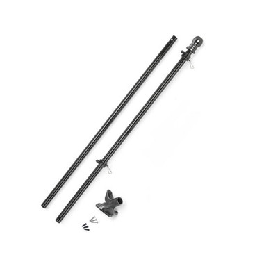 6' Black House Flagpole Kit