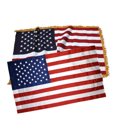 Indoor parade American flag