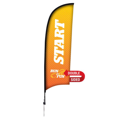 Custom printed feather flags