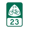 M1-9 U.S. Bicycle Route - 12" x 18"