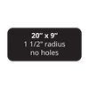 20" x 9" Aluminum Sign Blank