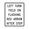 R10-27 Left Turn Yield on Flashing Red
