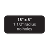 18" x 8" Aluminum Sign Blank