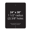 24" x 30" Reflective Sign Blank