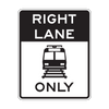 R15-4a Light Rail Only Right Lane