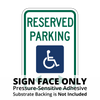 R7-8 Reserved Parking for Persons with Disabilities Sign Face