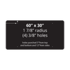 60" x 30" Non-Reflective Sign Blank
