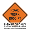 W20-1 Road Work Sign Face