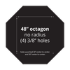 48" Octagon Painted Aluminum Sign Blank