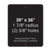 30" x 36" Aluminum Sign Blank