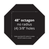 48" Octagon Aluminum Sign Blank