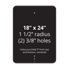 18" x 24" Reflective Sign Blank