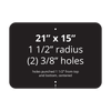 21" x 15" Reflective Sign Blank