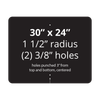 30" x 24" Reflective Sign Blank