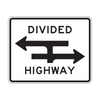 R6-3a Divided Highway Crossing