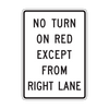 R10-11c No Turn on Red Except From Right Lane