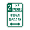 R7-108 XX Hour Parking x:xx AM to x:xx PM