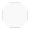 24" Octagon Reflective Sign Blank