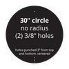30" Circle Reflective Sign Blank