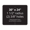 30" x 24" Aluminum Sign Blank