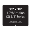 36" x 30" Reflective Sign Blank