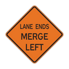 W9-2 Lane Ends Merge (Construction) W9-2 Lane Ends Merge (Construction)