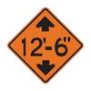 W12-2 Low Clearance (with arrows)