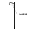 4" Square Street Sign Post System Single Frame