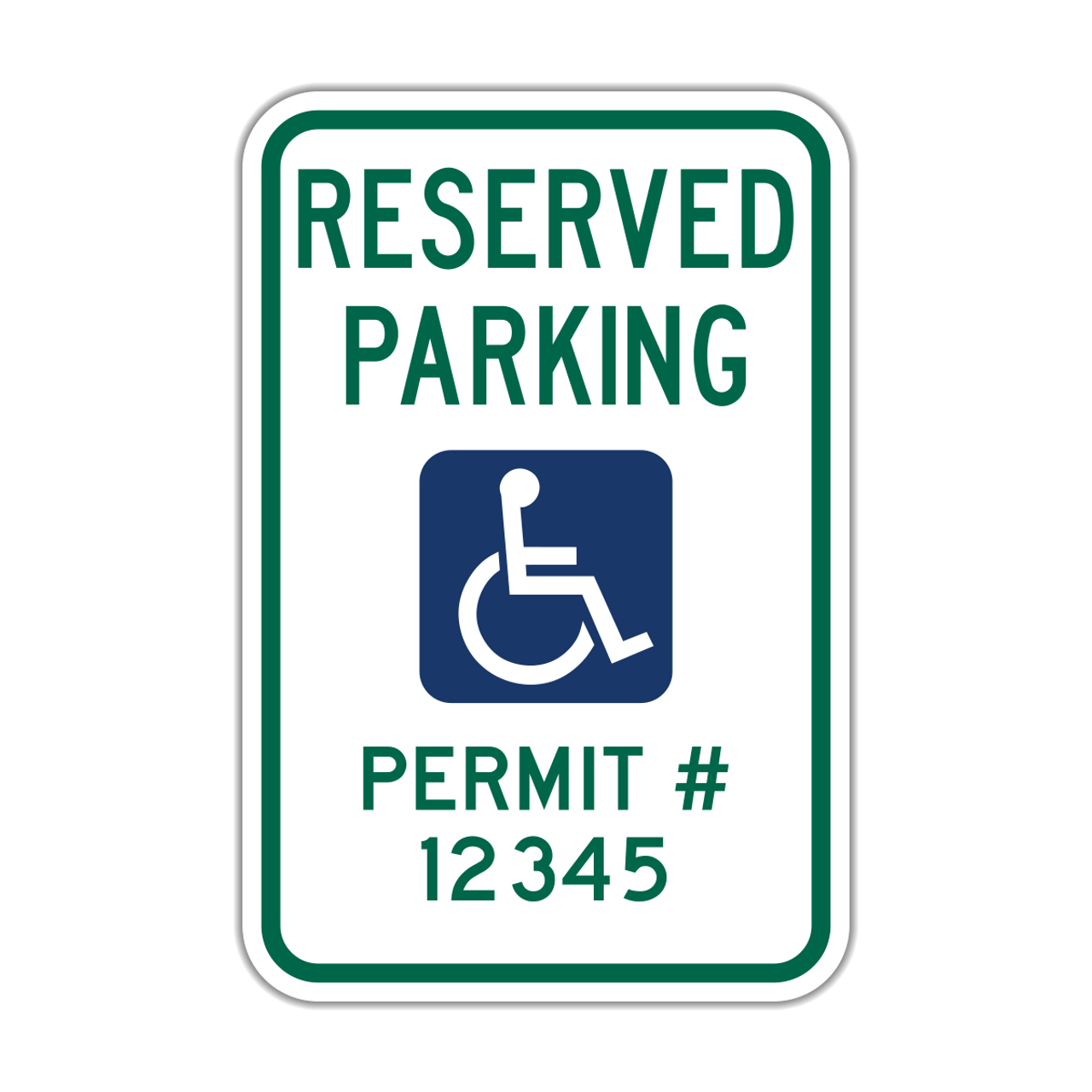 HR7-8-ALT Reserved Parking for Persons with Disabilities - Hall Signs